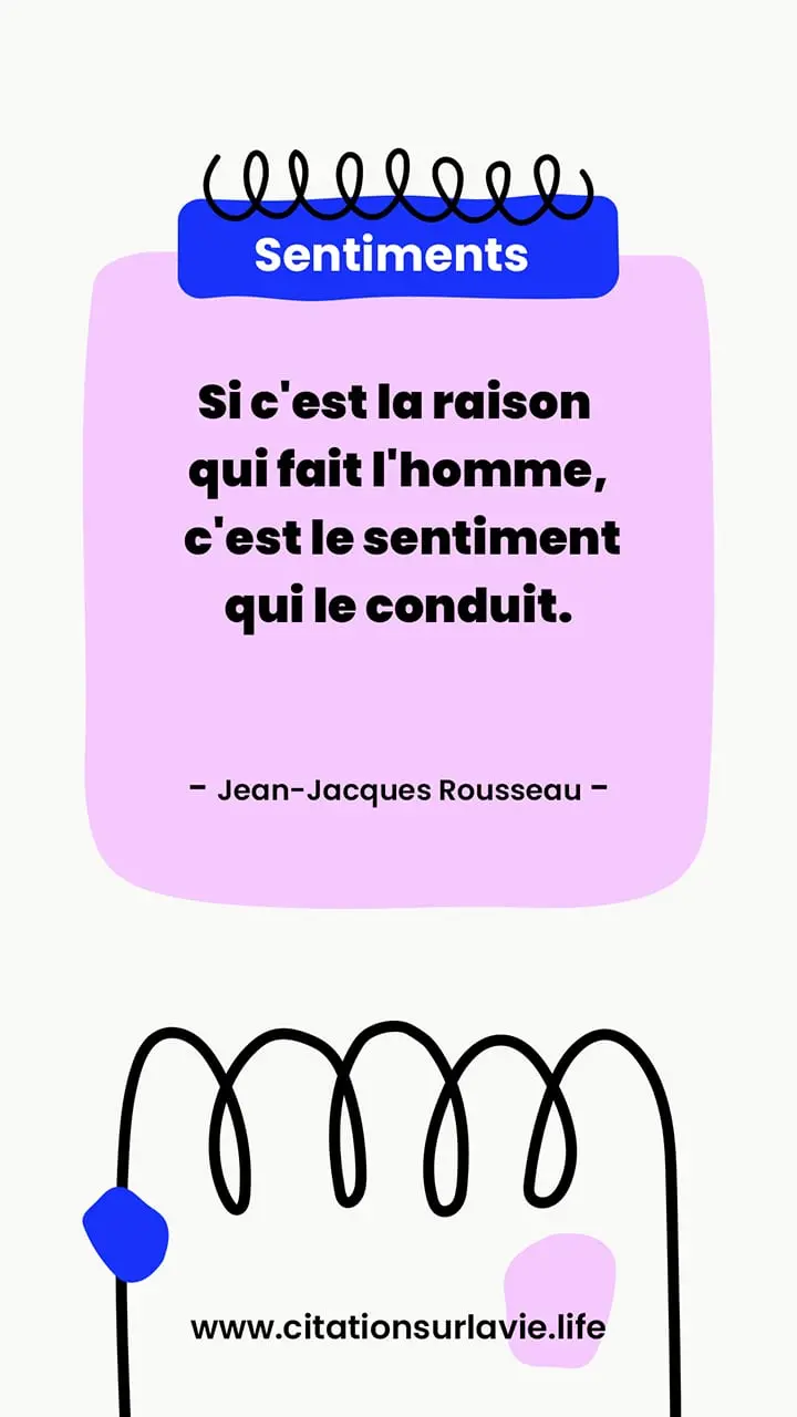 Citation sur les sentiments