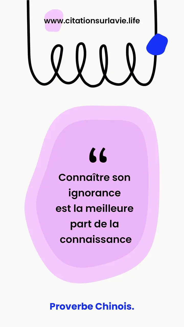 Proverbe sur la connaissanc