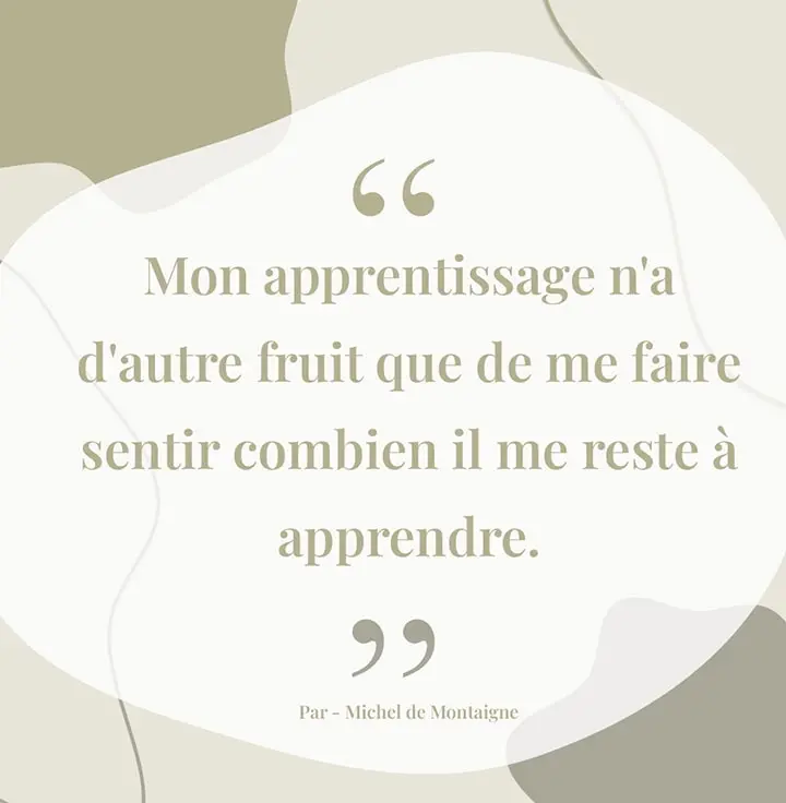 Citation sur l'Ignorance et l'apprentissage
